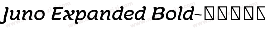Juno Expanded Bold字体转换